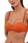 Vix Firenze Gwen Nissi Bikini Top In Orange In Orange
