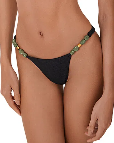 Vix Firenze Kiana Detail Cheeky Bottom In Black