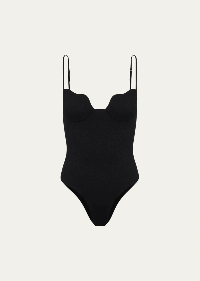 Vix Firenze Lou Full One-piece Swimsuit In Firenze Black