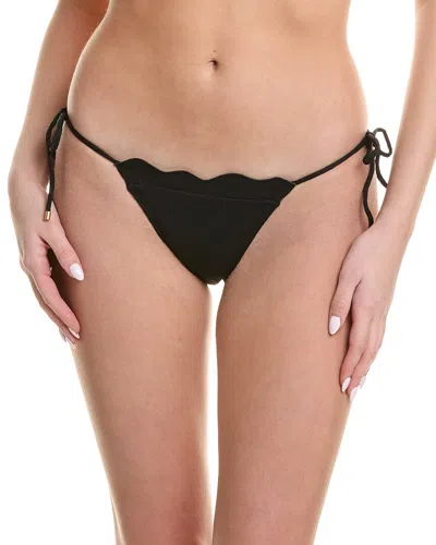 Vix Firenze Lou Tie Side Full Bikini Bottom In Black
