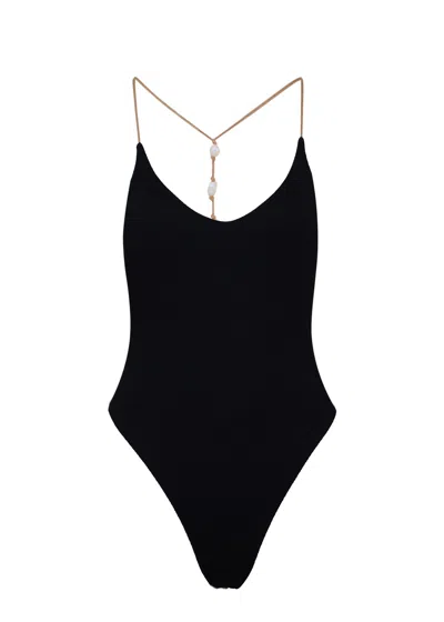 Vix Firenze Ney T Back One Piece Black