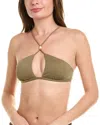 Vix Firenze Nicole Flora Halter Top In Green