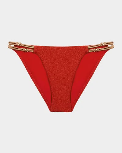 Vix Firenze Paige Full Bikini Bottoms In Red