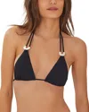 Vix Firenze Sami Triangle Bikini Top In Black
