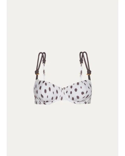 Vix Gal Mel Polka-dot Bikini Top In Multi