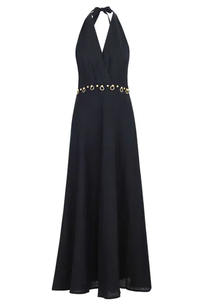 Vix Hailey Midi Dress Black