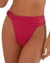 Vix Solid Holly Bikini Bottoms In Red