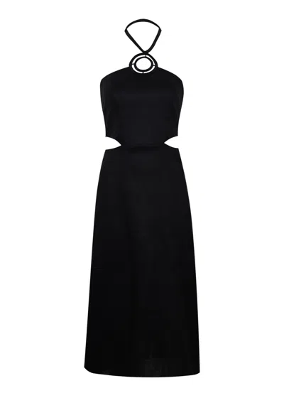 Vix Jane Long Dress Black