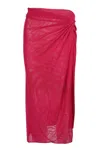 Vix Karen Midi Skirt Glam In Pink
