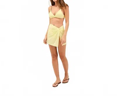 Vix Karen Mini Pareo Skirt In Lemonade In Yellow
