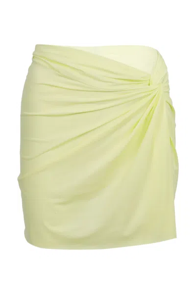 Vix Karen Mini Pareo Skirt Lemonade In Yellow
