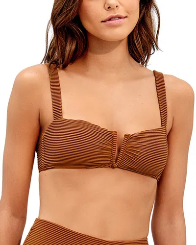 Vix Kayla Lina Halter Top In Brown