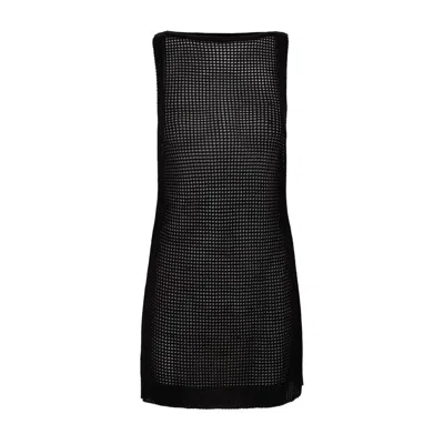 Vix Knit Erika Short Cover Up Black