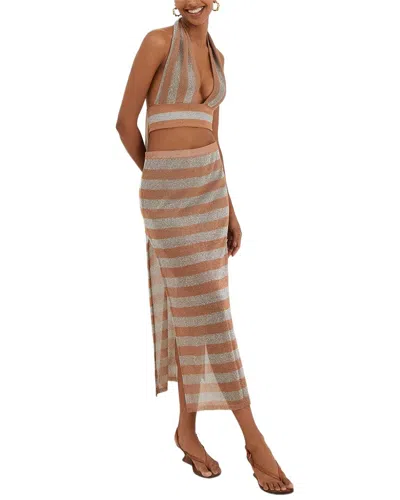 Vix Knit Luna Long Skirt In Multi