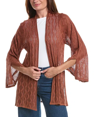 Vix Knit Simone Cardigan In Orange