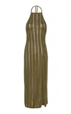 Vix Knitted Halter Maxi Dress