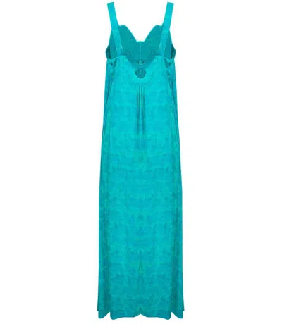 Vix Lagoon Susan Long Dress In Blue