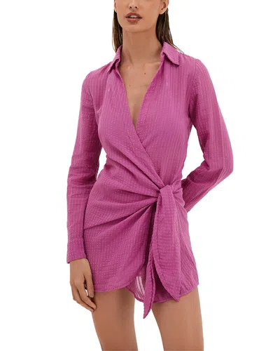 Vix Lia Sheer Cover-up In Pink