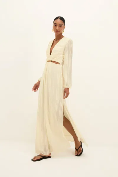 Vix Lola Long Dress Glitz In White