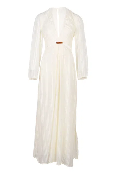 Vix Lola Long Dress Glitz In White