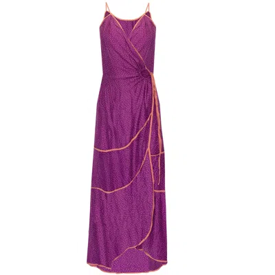 Vix Louise Winnie Long Dress In Purple