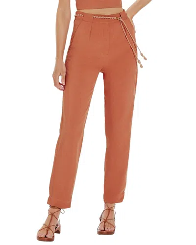 Vix Lucca Detail Pant In Brown