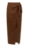 Vix Luna Knotted Midi Skirt