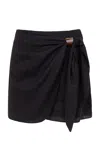 Vix Luna Knotted Short Skirt