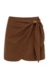 Vix Luna Knotted Short Skirt
