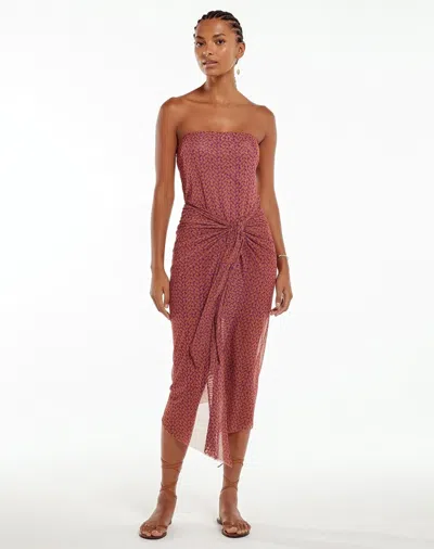 Vix Luri Plum Lauren Midi Dress In Pink