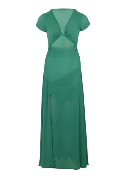Vix Maelly Maxi Dress Reflection In Green