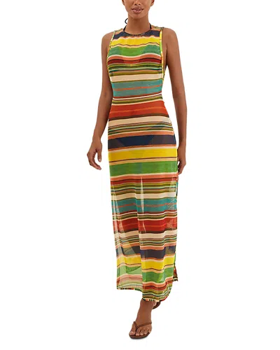 Vix Mallorca Striped Cover-up Dress In Multi