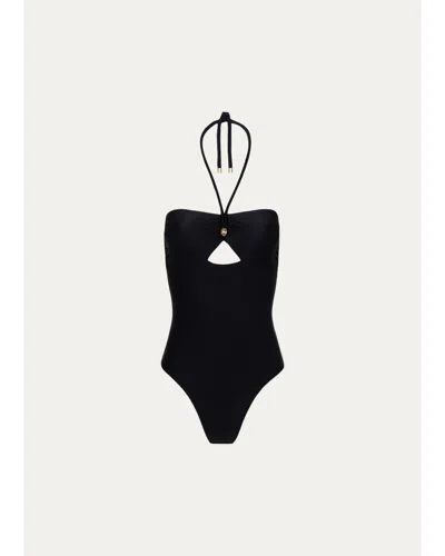 Vix Meera Bandeau One-piece Swimsuit In Black