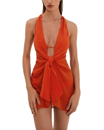 Vix Mita Sheer Cover-up In Red