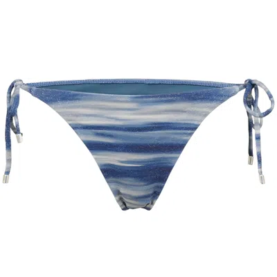 Vix Moonlight Tie Side Bikini Bottom Brazilian In Blue