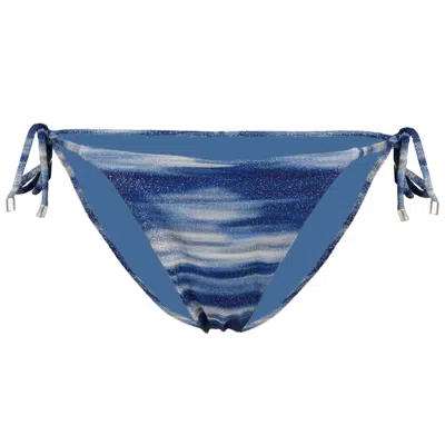 Vix Moonlight Tie Side Bikini Bottom Full In Blue
