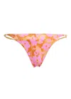Vix Mosqueta Ruth String Detail Cheeky Bikini Bottom Multi In Multi