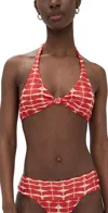 Vix Paula Hermanny Agni Alanna Knot Top Red In Red