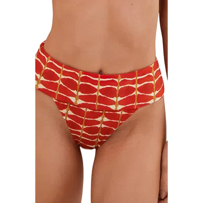 Vix Paula Hermanny Agni Hanna Full Coverage Bikini Bottoms In Red