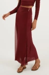 Vix Paula Hermanny Amira Cover-up Maxi Skirt In Pink