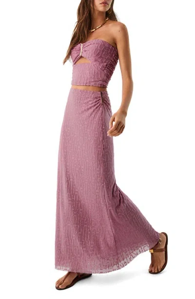 Vix Paula Hermanny Anora Cover-up Maxi Skirt In Orange