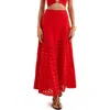 Vix Paula Hermanny Bea Eyelet Cover-up Maxi Skirt