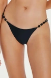 Vix Paula Hermanny Beaded & Knot Detail Bikini Bottoms