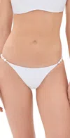 Vix Paula Hermanny Beads Full Bikini Bottoms White In White
