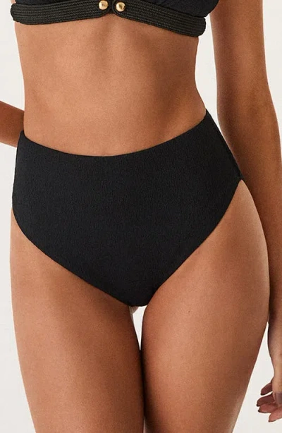Vix Paula Hermanny Bela Hot High Waist Bikini Bottoms In Black