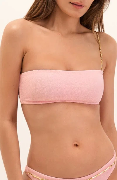 Vix Paula Hermanny Bell Penelope Chain Strap Top In Pink