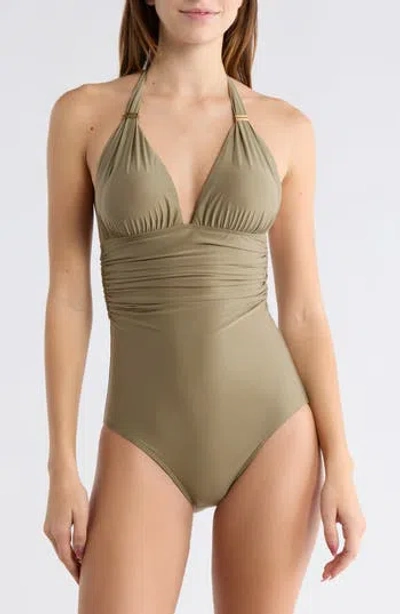 Vix Paula Hermanny Bia One-piece Swimsuit In Green