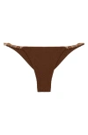 Vix Paula Hermanny Vix Basic Bikini Bottom In Brown