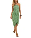 Vix Paula Hermanny Day Halter Midi Dress In Green