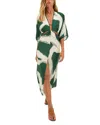 Vix Paula Hermanny Enigma Carrie Dress Swim Cover-up In Green